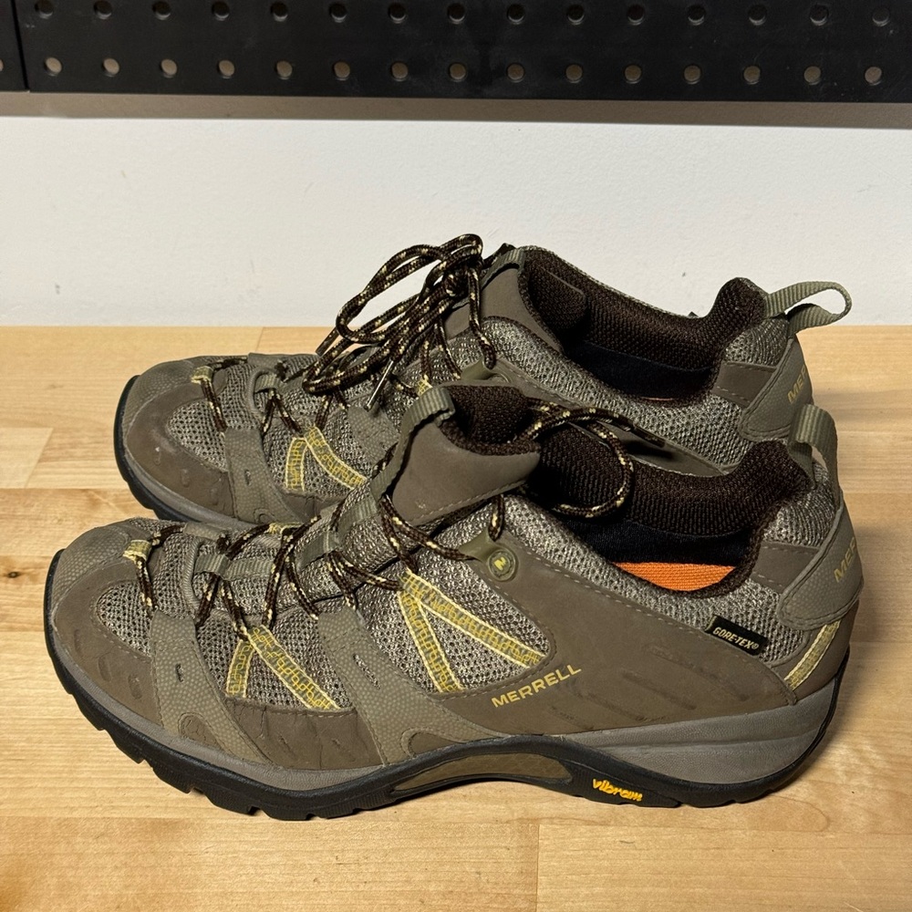 Merrell Siren Sport Women GoreTex XCR/Brindle Hiking Trail Shoe Brown J16000 Sz9 - Picture 2 of 9